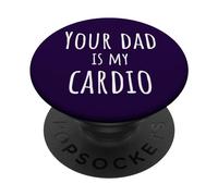 Tuo padre è il mio cardio divertente PopSockets PopGrip Adesivo