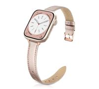 Tuocal Cinturino in pelle stretta compatibile con Apple Watch 38 mm 40 mm 41 mm maschio donna di ricambio compatibile con iWatch SE3 Series 11 10 9 8 7 6 5 4 3 2 1 SE