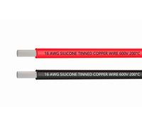 TUOFENG 16 Gauge Wire 3 metri Silicone Wire Morbido e flessibile filo di rame stagnato ad alta temperatura resistenza 1,5 m Nero e 1,5 m Rosso filo incagliato per cavi di prova, applicazioni RC