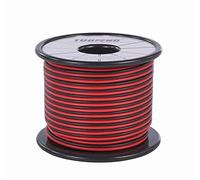TUOFENG 20awg filo elettrico in silicone bobina da 60 metri [nero 30 m rosso 30 m] 2 conduttori filo parallelo linea flessibile 20 calibro gancio su fili senza ossigeno filo di rame stagnato