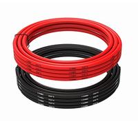 TUOFENG Cavo Elettrico Calibro 12 6 Metro [3 Metro Nero e 3 Metro Rosso] Filo di rame stagnato Filo intrecciato - Filo di silicone 12 AWG - Filo di silicone flessibile Funziona bene per auto RC, Drone