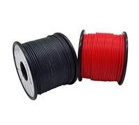 TUOFENG Cavo elettrico da 22 AWG [filo nero da 61 metri e filo rosso da 61 metri] Filo in silicone flessibile 22 gauge filo di rame stagnato