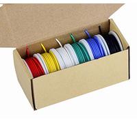 TUOFENG - Filo elettronico colorato, misuratore, 20 AWG, filo flessibile in silicone, bobine da 7 metri in diversi colori, 600V, filo isolante