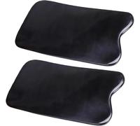 Tuojiezhe 2 tavole per massaggi Gua Sha, quadrate, in corno di bufalo, strumento di bellezza per la cura della pelle, per la cura della persona