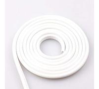 Tuokay 10M Guarnizione Porta Auto, Acciaio per Molle a Forma di U All'interno, Non è Necessario Incollarlo, Striscia di Protezione Della Porta, Striscia Protettiva per Porte di Automobili (Bianco)