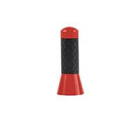 Tuokay, Antenna per Auto in Fibra di Carbonio, Antenna Universale per Auto, Mini Corta Antenne Autoradio da 3,5cm per la Rimozione di Elettricità Statica, Miglioramento del Segnale AM/FM (Rosso)