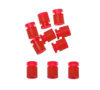 TUOKLNC 10 sfere in silicone per ammortizzatori di vibrazioni M2/M3, supporto morbido per controller di volo F4 F7, parti di aggiornamento per drone FPV antivibrazione e assorbimento degli urti (rosso