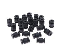 TUOKLNC 20 sfere antivibrazioni in silicone per drone FPV, supporto ammortizzatore per controller di volo cardanico, stabilizzatore per fotocamera, prestazioni di volo migliorate (nero)
