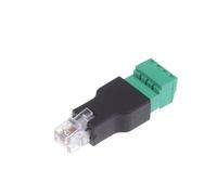 TUOKLNC Adattatore convertitore da RJ11 6P4C maschio a vite a 4 pin per modem ricevitore telefonico estendere il cavo senza attrezzi (A1-1 pezzi)