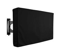 TUOKLNC Copertura per TV da esterni, impermeabile, antipolvere, universale, resistente alle intemperie, per televisori LCD da 22-65 pollici, patio, giardino, tutte le stagioni (nero, 127 x 132 cm)
