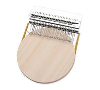 TUOKLNC Telaio in metallo e strumento per tessitura, portatile, per rammendare calze e vestiti, piccolo kit fai da te con ganci per belle cuciture e riparazioni tessili (28 ganci)