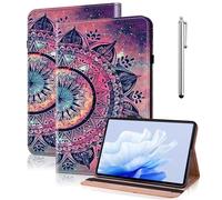 TUOLISG Custodia per Honor Pad X8a 11 pollici 2024 con portapenne, sottile e leggera, in pelle PU, con funzione di supporto, slot per carte di credito, compatibile con Honor Pad X8a Mandala