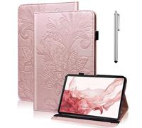 TUOLISG Custodia per Lenovo Tab M10 Plus 3rd Gen 10,6'' 2022(TB-125F/TB-128F) in pelle PU con pennino capacitivo e funzione Auto Sleep Wake Up, custodia a portafoglio per Lenovo Tab M10 - Golden