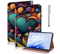 TUOLISG Custodia per Lenovo Tab M11 con portapenne e penna, ultra sottile, in pelle PU, supporto a portafoglio, per Lenovo Tab M11 TB330FU 2024, ad acquerello