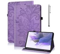 TUOLISG Custodia per Lenovo Tab M9 9.0 pollici 2023, ultra sottile in pelle PU Stand Folio Cover Multi Angolo Custodia Protettiva con Penna Stylus per Lenovo Tab M9 -Lila