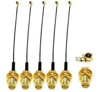 TUOLNK 5 Pack IPX a RP-SMA Femmina Cavo Antenna WiFi Pigtail 1.13mm - Cavo Coassiale di Prolunga IPX/U.FL 15cm
