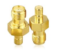 TUOLNK Adattatore da SMA a SMB SMB maschio a SMA femmina connettore coassiale per cavo di prolunga Antenna radio 2 pezzi