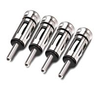 TUOLNK Adattatore per antenna radio DIN maschio a femmina ISO, adattatore stereo universale per auto per veicoli, presa ISO a connettore DIN per autoradio per veicoli 4 pezzi