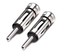 TUOLNK Adattatore per antenna radio DIN maschio a femmina ISO, adattatore stereo universale per auto per veicoli, presa ISO a connettore DIN per autoradio per veicoli 2 pezzi