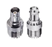 TUOLNK BNC femmina a UHF PL259 adattatore coassiale RF SO239 a BNC connettore coassiale per cavo di prolunga, 2 pezzi