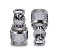 TUOLNK BNC Maschio a UHF PL259 Maschio Adattatore Coassiale RF SO239 Spina Maschio a BNC Spina Maschio Connettore Coassiale per Cavo di Prolunga 2 pz