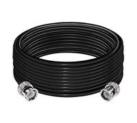 TUOLNK BNC RG58 Low Loss 50 ohm Coaxial Extension Cable - Male to Male Jumper, 32.8FT/10M Antenna Cable for WiFi Radio, Walkie Talkie and Two-Way Radio