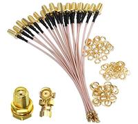 TUOLNK Cavo coassiale da IPX a sma femmina per modulo GPS Mini PCI UFL a sma Wifi Antenna prolunga 4 pollici (10 cm) 5 pezzi