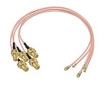 TUOLNK Cavo coassiale da RP-SMA a IPX UFL U.FL Cavo coassiale a bassa perdita da MHF1 a RPSMA femmina per router Wi-Fi Mini cavo di prolunga PCI per antenna 12 pollici (30 cm) 5 pcs