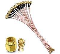 TUOLNK Cavo coassiale da U.FL a SMA SMA Connettore maschio a spina UFL IPX Cavo coassiale Antenna WiFi Cavo di prolunga pigtail per Mini PCI Express RG178 12 pollici (30 cm) 5 pcs
