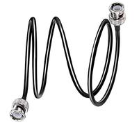 TUOLNK Cavo coassiale RG58 a bassa perdita da 50 ohm BNC maschio a BNC maschio, cavo di prolunga da 1 m per convertitore video del sistema di sorveglianza
