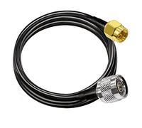 TUOLNK Cavo Coassiale SMA a N RG58 6,6 Piedi (2 M) - Prolunga Antenna WiFi a Bassa Perdita - SMA Maschio a N Maschio Nero 50 Ohm per Antenna 3G 4G LTE Ham Radio