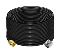 TUOLNK Cavo di prolunga antenna SMA a N RG58 49.2Ft (15M) Low Loss WiFi, nero SMA maschio a N maschio 50 Ohm per antenna 3G 4G LTE Wireless Network