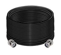 TUOLNK Cavo di prolunga BNC RG58 BNC maschio a ponticello BNC maschio Low Loss 50 ohm Cavo coassiale radio CB 49.2ft (15 m) Cavo coassiale antenna BNC Wifi per radio bidirezionale Walkie Talkie