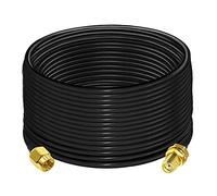 TUOLNK Cavo di Prolunga SMA RG58 15M - Cavo Coassiale Maschio a Femmina per Antenna WiFi 3G 4G LTE - RF a Bassa Perdita per Radio CB Wireless LAN