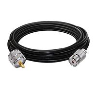 TUOLNK Cavo di prolunga UHF femmina a maschio UHF SO239 Cavo coassiale RF RG58 PL259 Cavo coassiale a bassa perdita per dispositivi radio bidirezionali/radio CB/LAN wireless Cavo UHF 16,4 piedi (5 m)