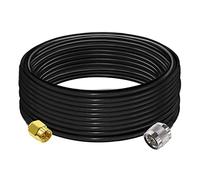 TUOLNK Cavo di tipo SMA a N RG58 32,8 piedi (10 m) Cavo di prolunga per antenna WiFi ad alta frequenza a bassa perdita Cavo coassiale SMA maschio a N maschio nero 50ohm per rete wireless 3G 4G LTE