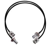 TUOLNK Cavo jumper BNC RG58 BNC maschio a BNC femmina Cavo coassiale radio CB da 50 ohm Cavo di prolunga per antenna Wi-Fi da 20 pollici (50 cm) per sistema CCTV di sicurezza Confezione da 2