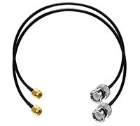 TUOLNK Cavo jumper da BNC a SMA Cavo di prolunga da spina maschio BNC a SMA maschio RG58 Cavo adattatore coassiale RF da 20 pollici (50 cm) da SMA a BNC per dispositivi LAN wireless Confezione da 2