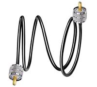 TUOLNK Cavo PL259 Cavo radio CB RG58 PL259 Jumper 3.3feet (1M) SO239 Cavo prolunga UHF maschio-maschio Cavo coassiale nero RF a bassa perdita PL-259 Cavo coassiale per radio bidirezionale senza fili