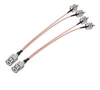 TUOLNK Cavo splitter UHF PL259 Cavo di prolunga da femmina a doppio SO239 maschio a Y da 8 pollici (20 cm) RG316 Cavo coassiale combinatore a forma di V Pigtail per antenna radio CB Carico 2 pezzi