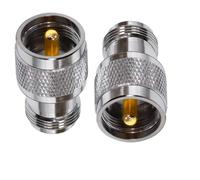 TUOLNK Connettore coassiale da UHF a N Tipo N da jack femmina a PL259 Spina maschio UHF Adattatore coassiale RF per cavo di prolunga antenna Wifi 2 pezzi