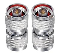 TUOLNK Connettore N Tipo Coassiale Maschio a Barilotto per Cavo di Prolunga Antenna Wifi 2 Pezzi