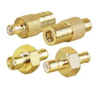 TUOLNK DAB Adattatore per autoradio SMB a MCX Kit adattatore coassiale 4 Tipo MCX SMB da maschio a femmina per antenna radio DAB Antenna Dab Cavo antenna