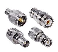 TUOLNK Kit Adattatore Radio CB - Connettore BNC a UHF 4 Tipi - Adattatore Antenna 4G - Kit Connettore RF