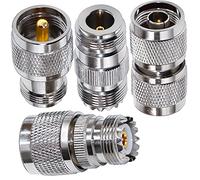 TUOLNK Set 4 tipi Kit adattatore coassiale RF da UHF a tipo N Kit connettore jack coassiale da UHF a N Kit adattatore coassiale da UHF a tipo N