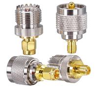 TUOLNK Set 4 tipi SMA Jack/Plug to UHF SMA Male to UHF Male Connector Kit per FPV Drone/Cavo di prolunga/Reti/Telecom RF Kit connettore coassiale Set adattatore UHF