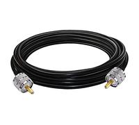 TUOLNK SO239 Cavo di prolunga UHF maschio a maschio UHF Cavo coassiale RF a bassa perdita Cavo coassiale PL259 RG58 per radio bidirezionali/Radio CB/Dispositivi LAN wireless Cavo UHF 16,4 piedi (5 M)
