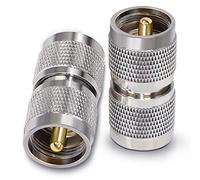 TUOLNK UHF Connettore Coassiale PL259 UHF Maschio a UHF Maschio Adattatore Coassiale PL-259 Connettore per Cavo di Prolunga 2 pz