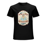 TuoMilky Anthony Bourdain No Reservations Us Desert Chef Rip Best TV Show Unisex 100% Cotton Short-Sleeve T-Shirts Black M
