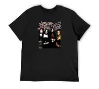 TuoMilky Black Rare Spit Kittie Band Kittie Band Unisex 100% Cotton Short-Sleeve T-Shirts Black L